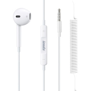 Wired Mono earphone with Mic Earphone, Crisp powerful sound, White