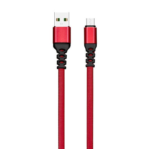 Micro USB Male to USB 2.0 Male Nylon Braided Cable, 2 Meter