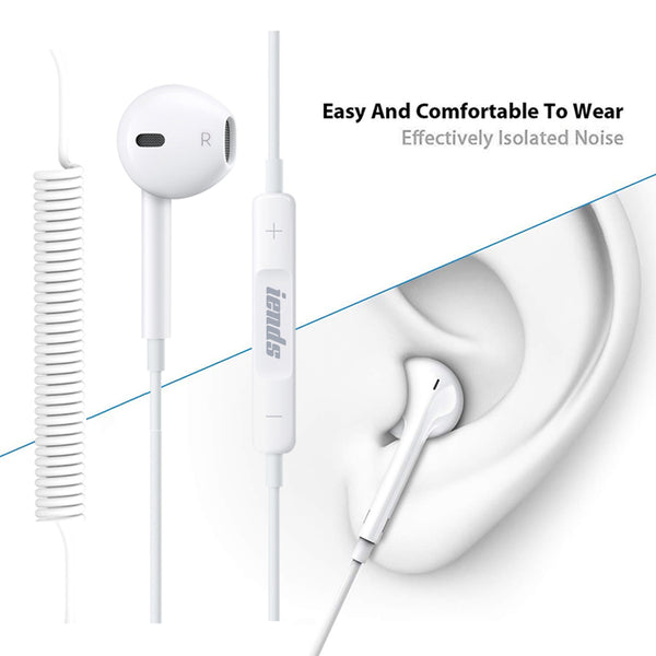 In-Ear Headphones Earphones High Sensitivity Microphone – Noise Isolating, High Definition, Pure Sound