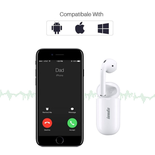 Mono Bluetooth Earphone with Charging Case