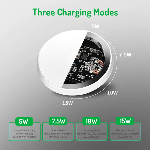 MAGNETIC WIRELESS CHARGER 15v FAST CHARGING