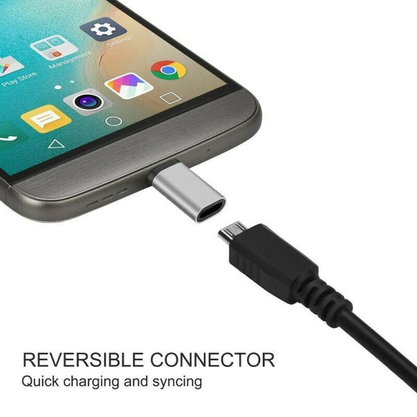 Micro USB to Type C High Speed Transmission Charging Data Sync Adapter
